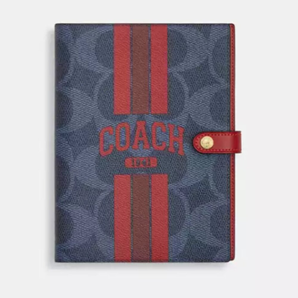 Coach Varsity  Notebook In Signature Canvas With Coach Graphic